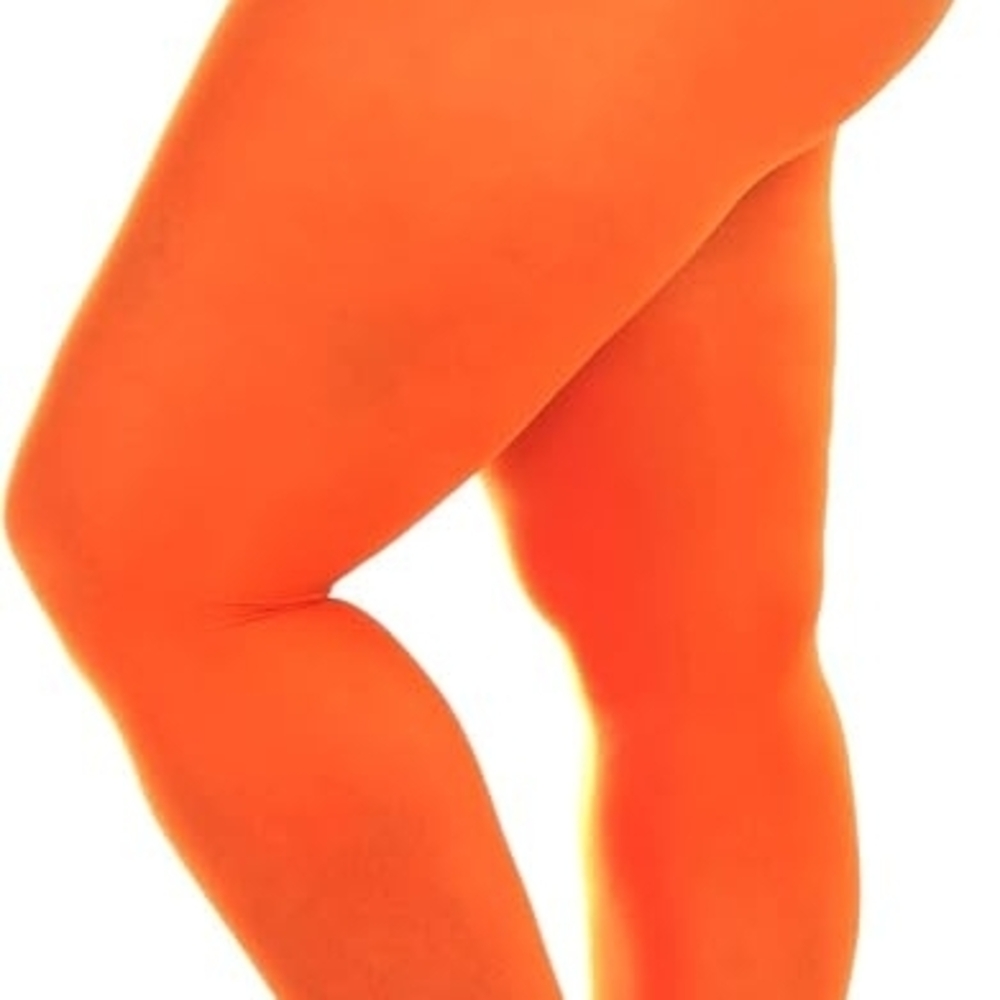 (Bundle Me!) NWT Silky Toes Plus Size Orange Tights- 5x